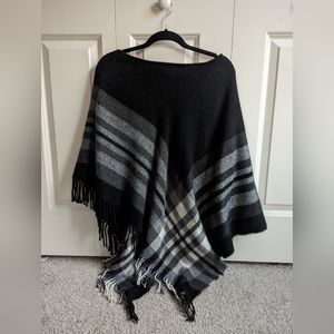 Wide Neck Poncho/ Shawl
